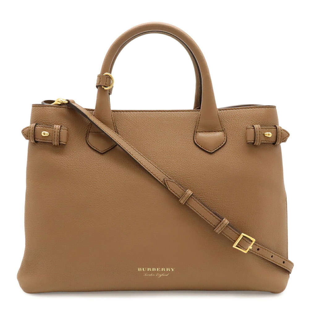 BURBERRY House Check Nova Handbag/Shoulder Bag, Mocha Light Brown